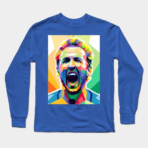 Harry Kane Long Sleeve T-Shirt by erikhermawann22